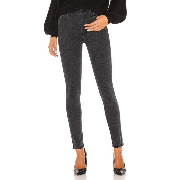 MOTHER Denim - MOTHER High Waisted Looker Jeans Bad Cat Charcoal Wash